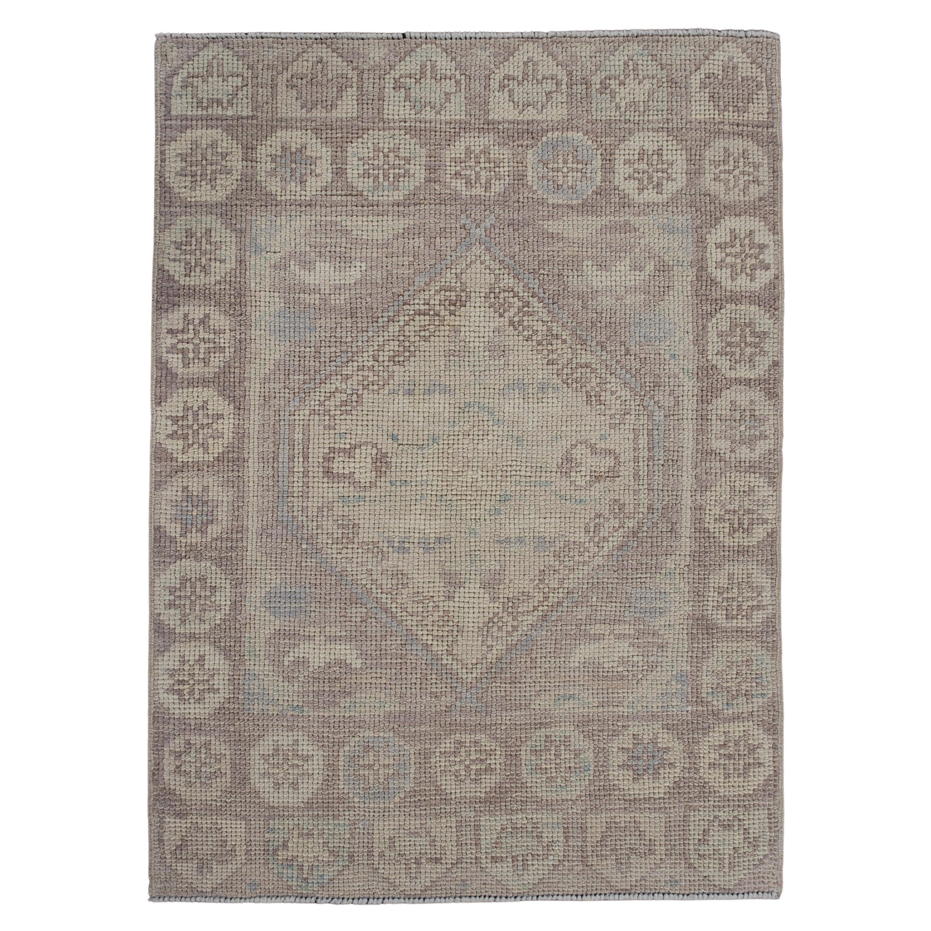 Turkish Oushak Rug 2'4" x 3'2" #12007