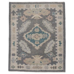 Tappeto Oushak turco 2'5" x 2'11" #11487