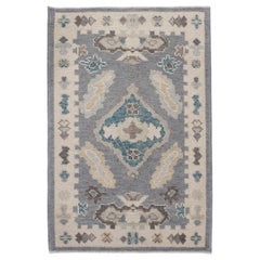 Turkish Oushak Rug 2'3" x 3'4" #11532