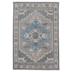 Tappeto Oushak turco 2'1" x 3'1" #11858