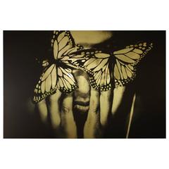 "Soulmates Transcendence," Black and White Photo on Aluminum by Laya Love 11
