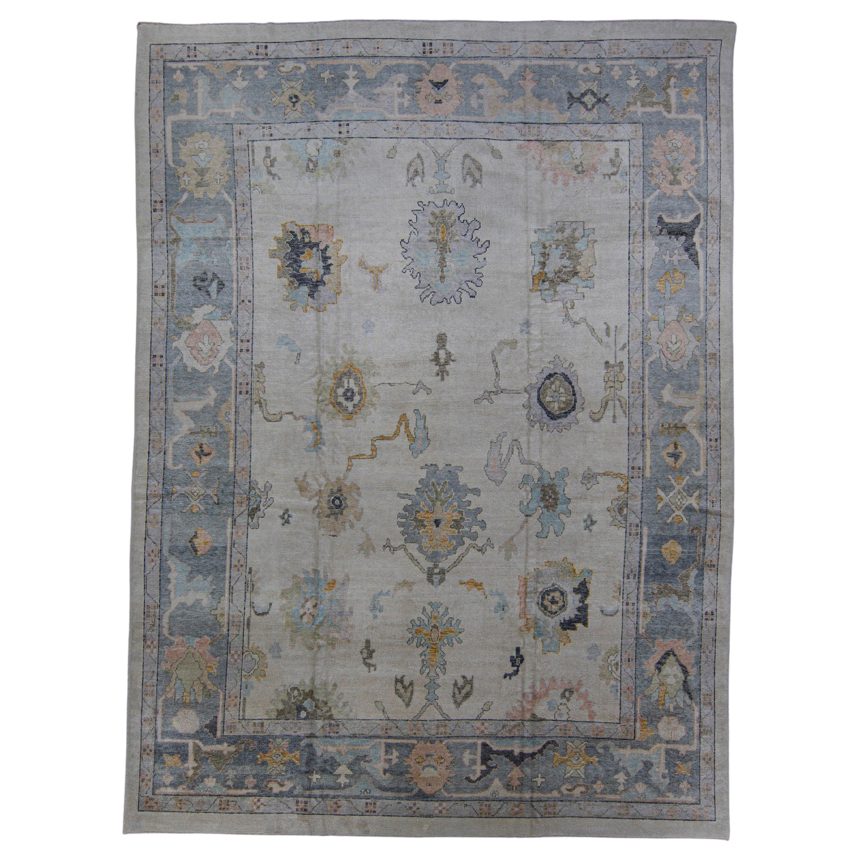 Turkish Oushak Rug 12'5" x 16'10" #V102