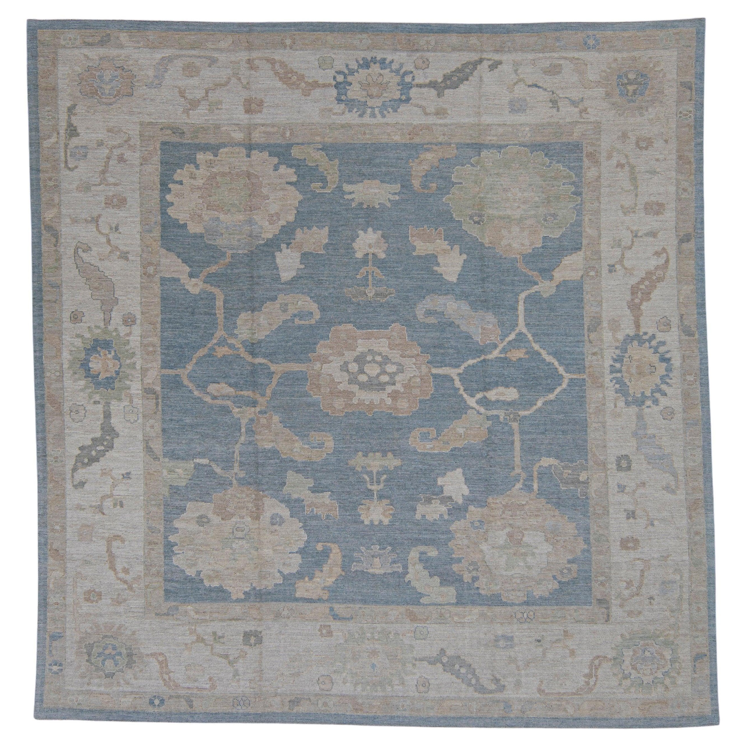 Square Turkish Oushak Rug 12'1" x 12'5" #11722