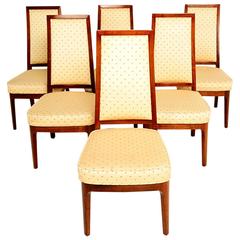 Set of Six Mid-Century Modern Solid Walnut Chairs 11