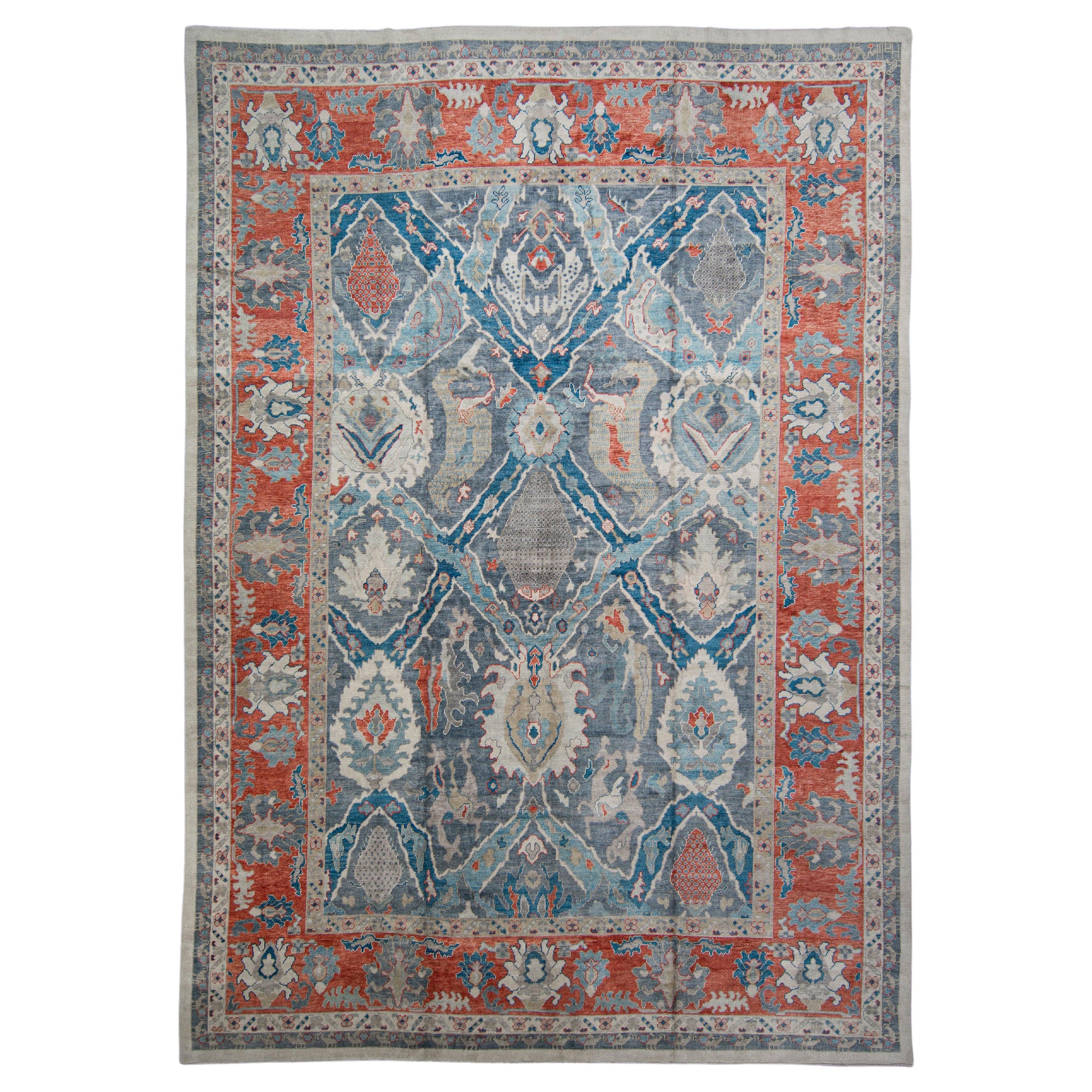Türkischer Oushak-Teppich 13'4" x 19' #HS-1004
