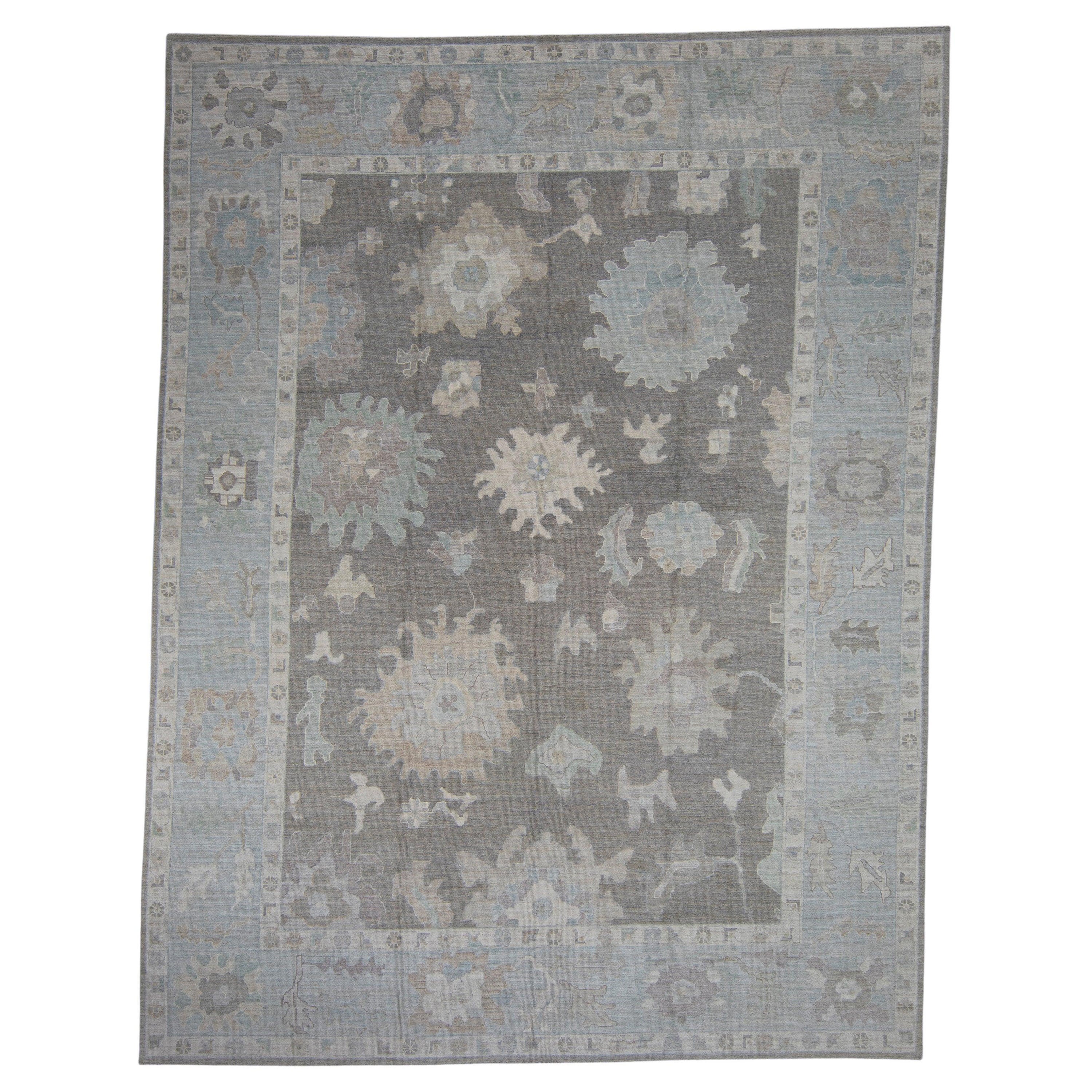 Alfombra turca Oushak 11'8" x 15'4" #12018