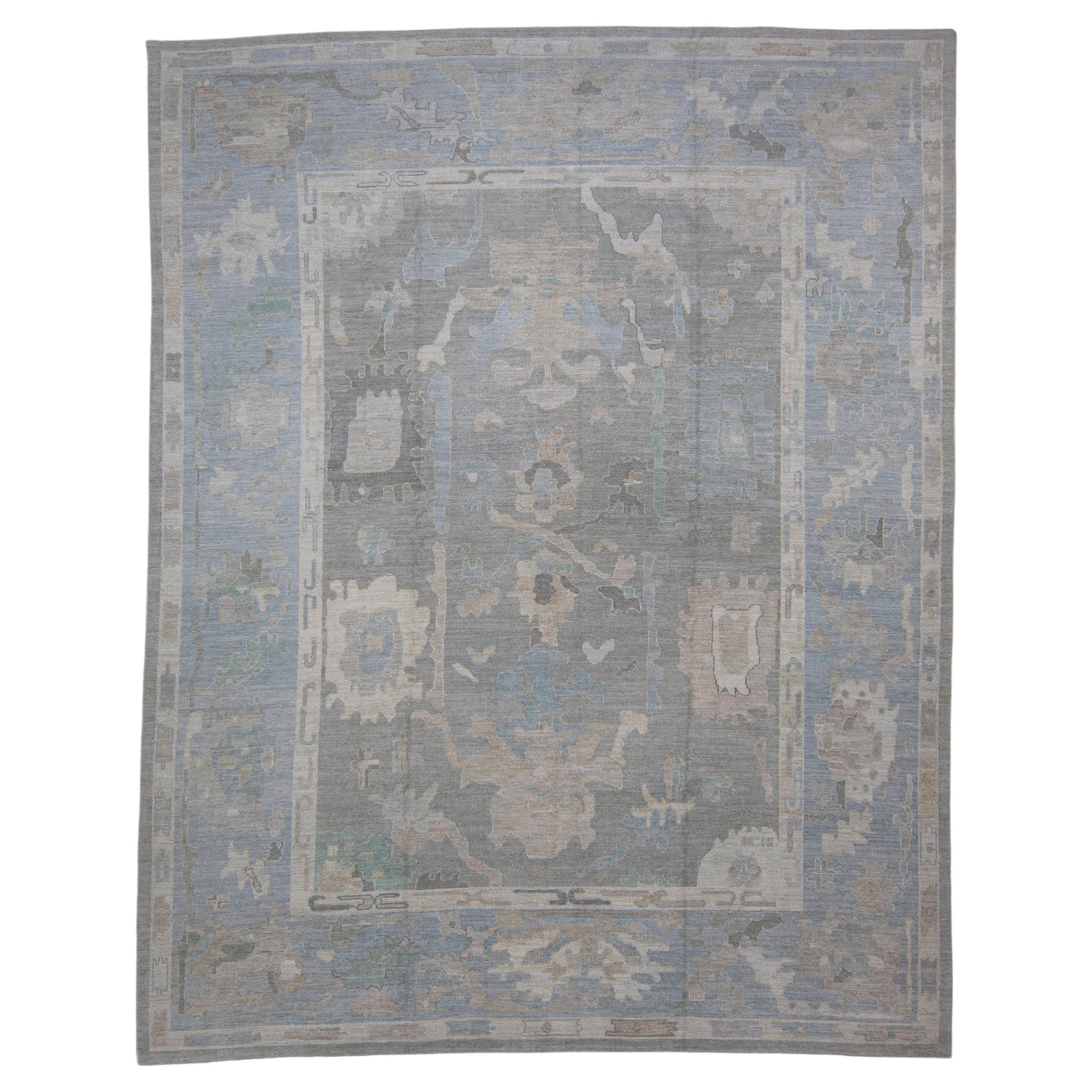 Alfombra turca Oushak 12'2" x 15'4" #11605