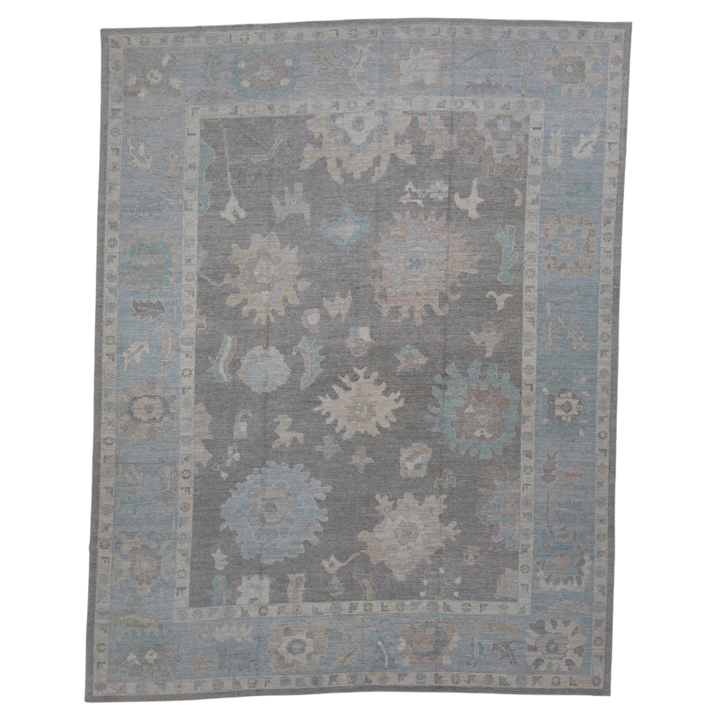 Turkish Oushak Rug 12'1" x 15'5" #11591