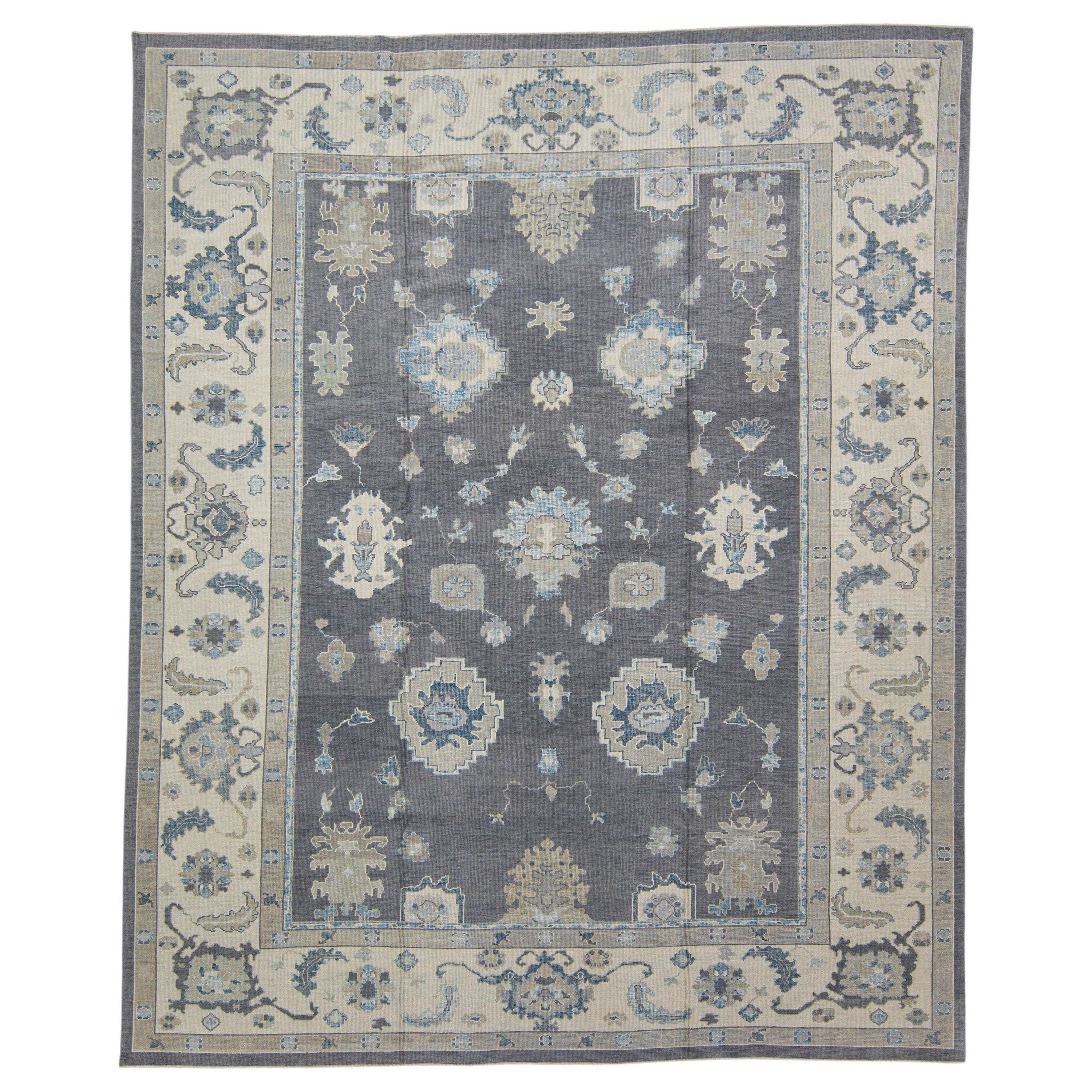 Turkish Oushak Rug 12'1" x 14'9" #7836