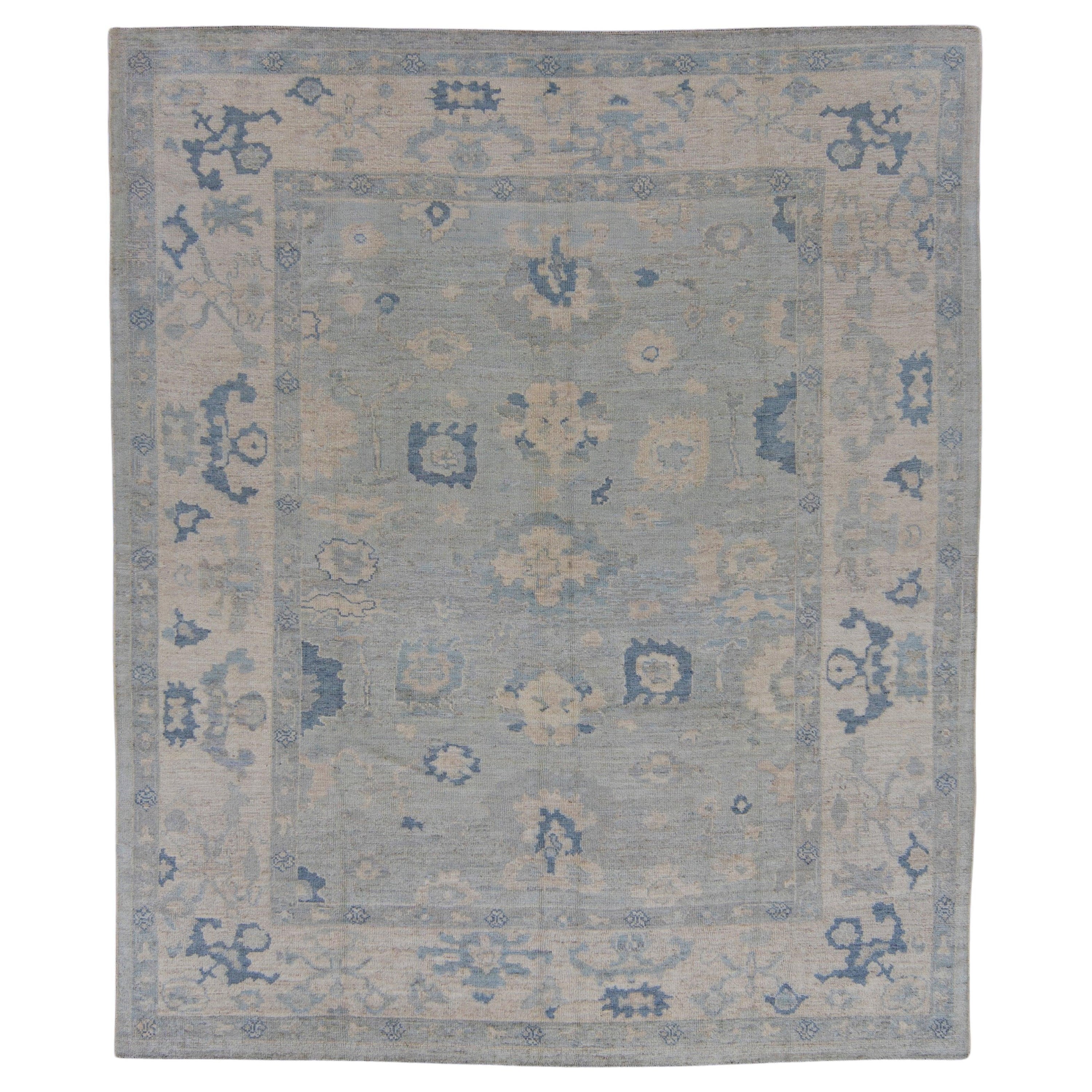 Tapis turc Oushak 9'6" x 11'4" n°12195