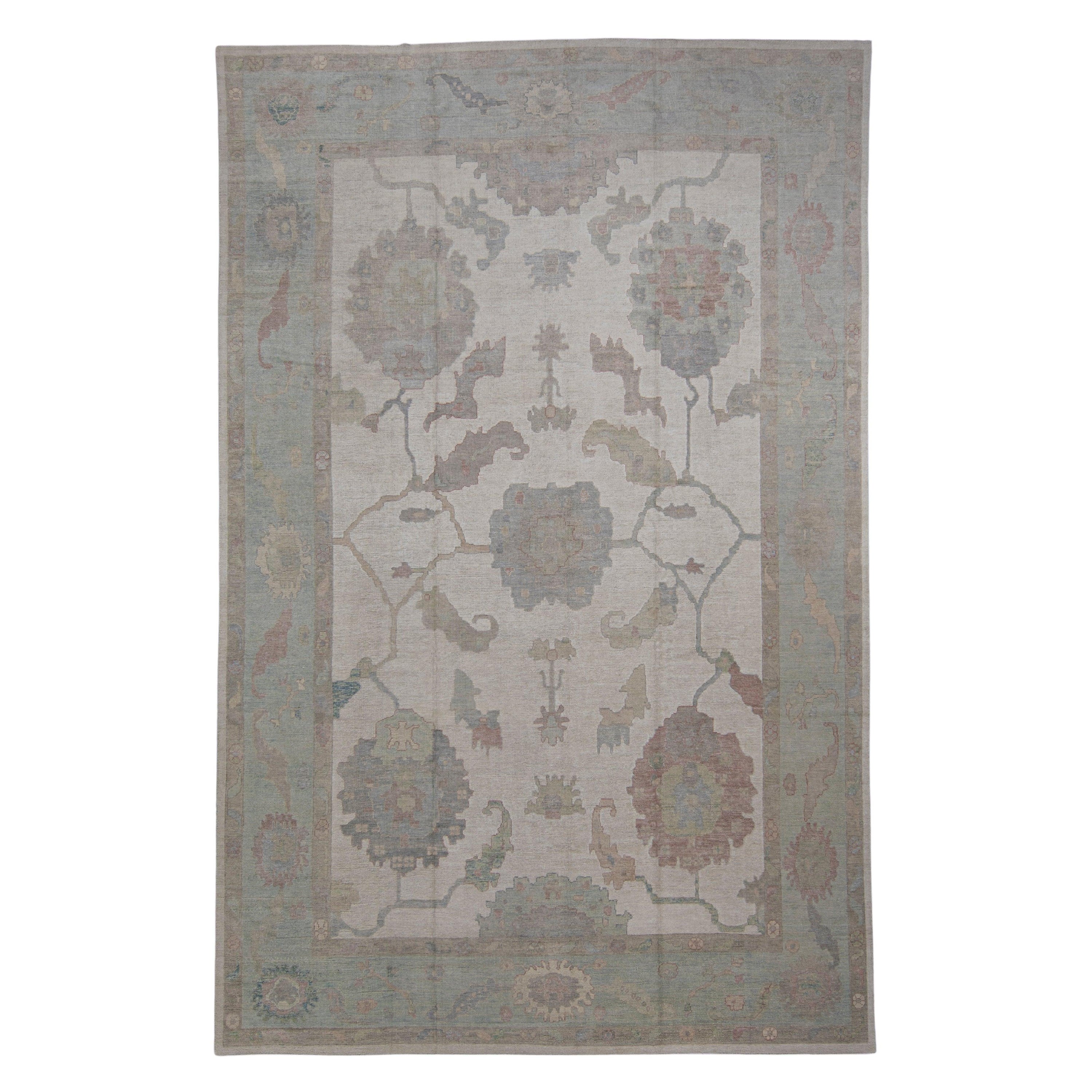 Türkischer Oushak-Teppich 11'10" x 18'3" #12173