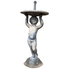 Antique Lead Garden Fountain