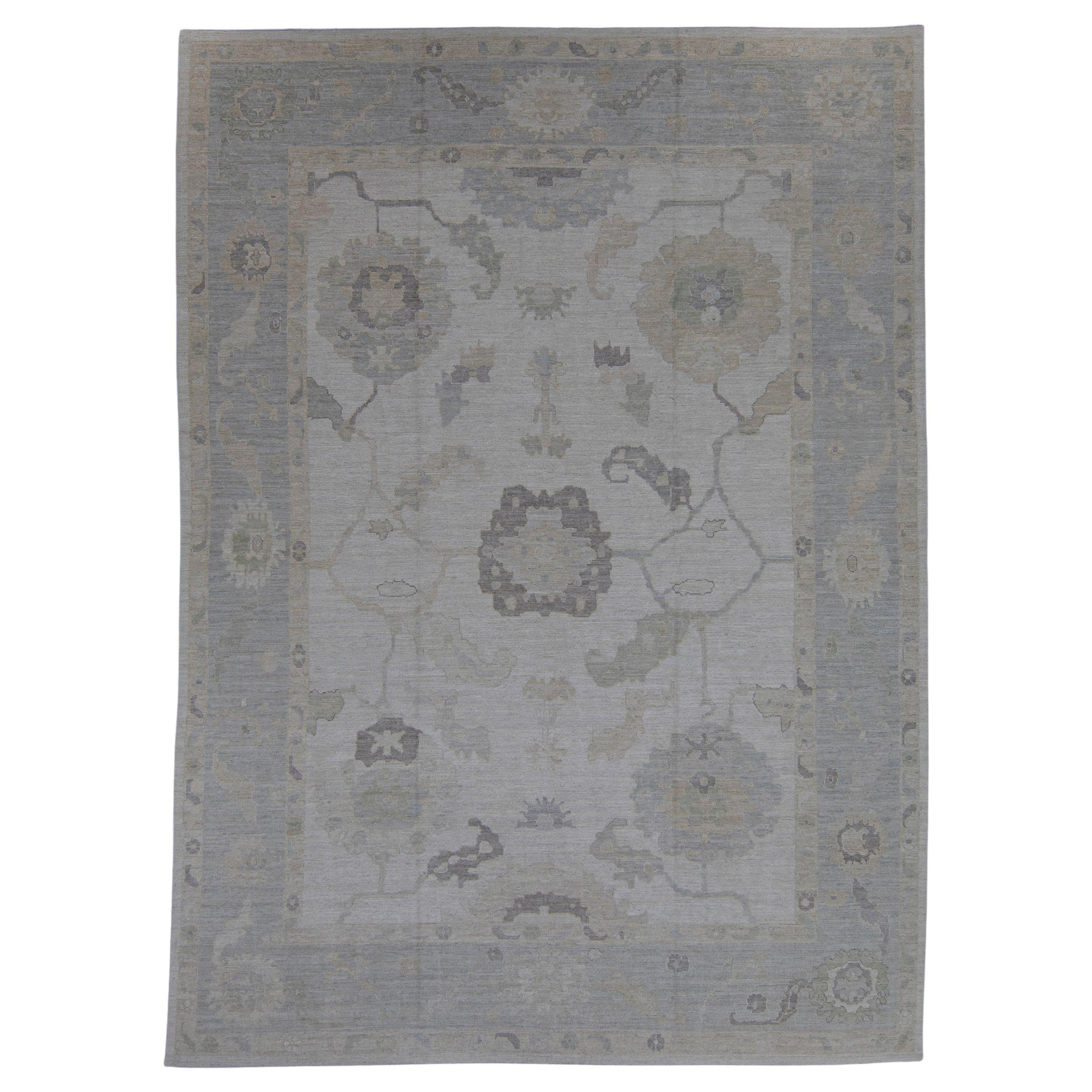 Tapis turc Oushak 11'7" x 15'10" n° 11677 en vente