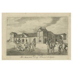 Antique Royal Hunting Traditions: His Majesty's Dog Kennel at Ascot, c.1795