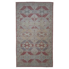 Alfombra turca Oushak de aspecto antiguo 11' x 19'9" #121
