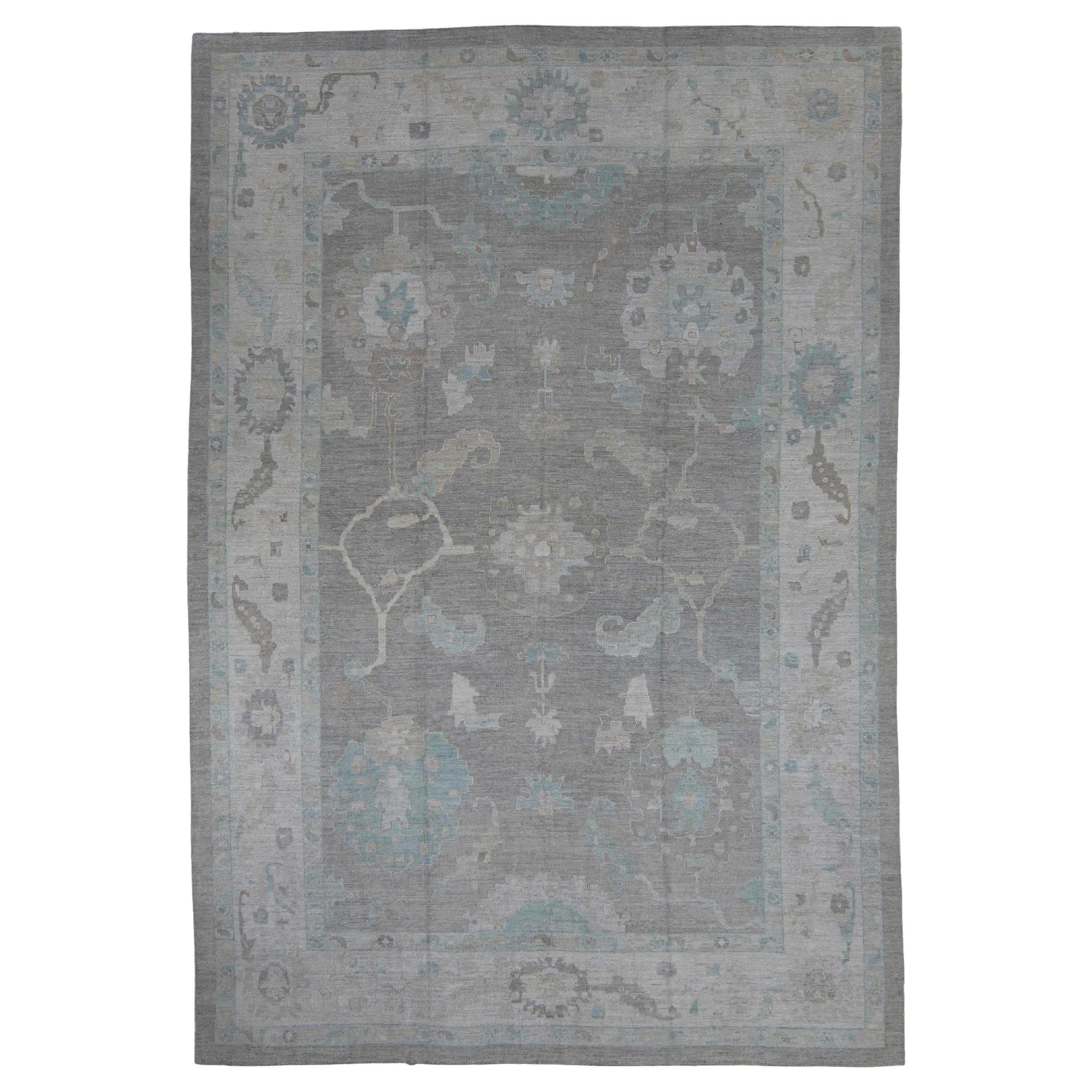 Turkish Oushak Rug 12'4" x 18' #11723