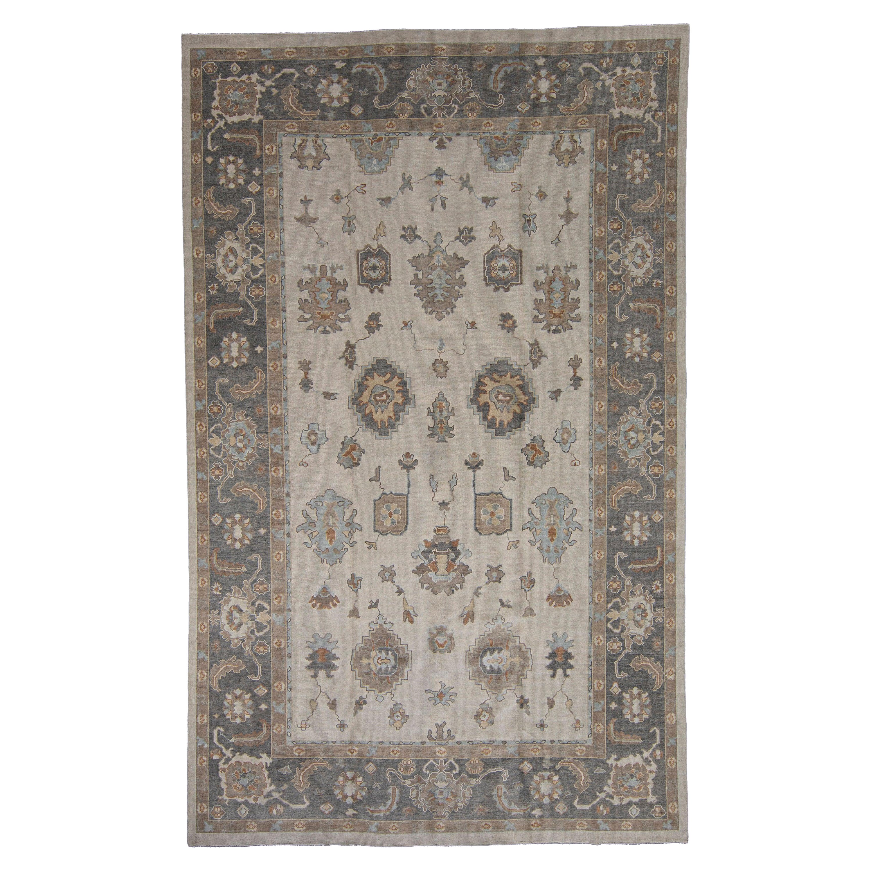 Tapis turc Oushak 9'10" x 15'10" n° 2376