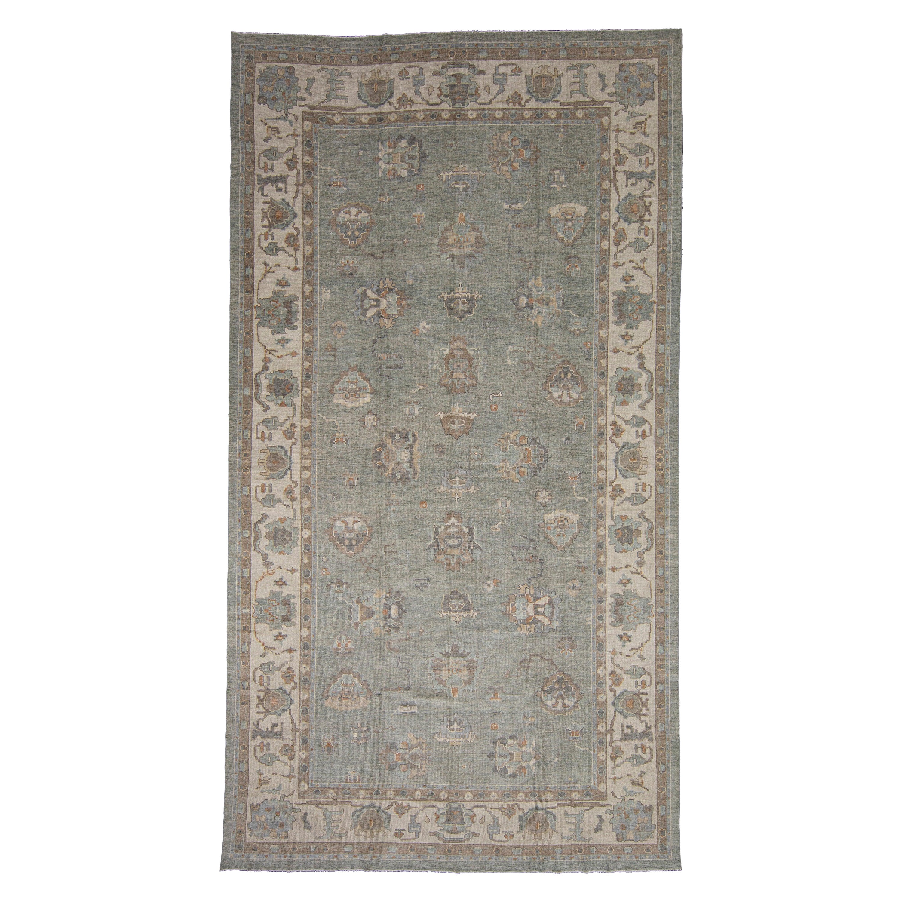 Turkish Oushak Rug 9'11" x 18'5" #2372