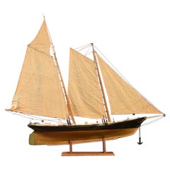 Model of a racing yacht
