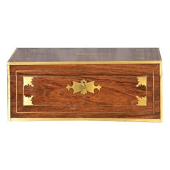 Brass bound writing box
