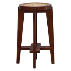 Tabouret haut Pierre Jeanneret PJ-SI-21-A authentique mi-siècle moderne