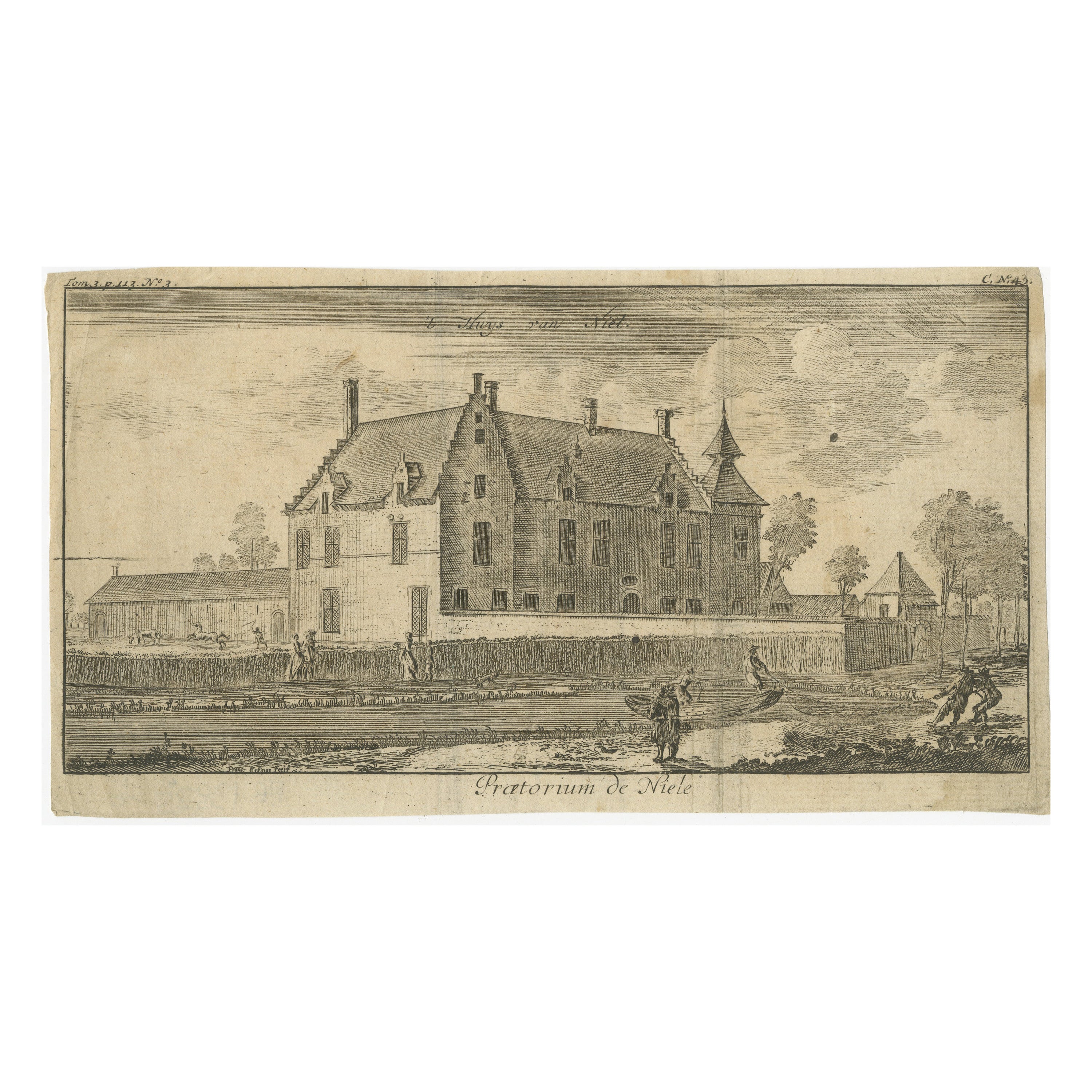 't Huys van Niel: una residenza fiamminga del Ducato di Brabante, 1678 ca. in vendita
