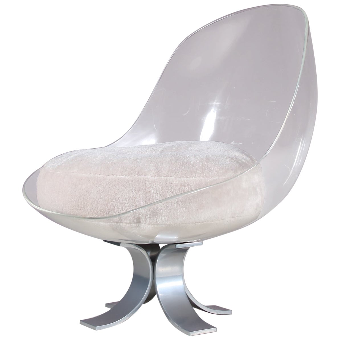 Plexiglass Lounge Chair by Michel Pigneres, France 1970