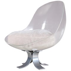 Plexiglass Lounge Chair by Michel Pigneres, France 1970