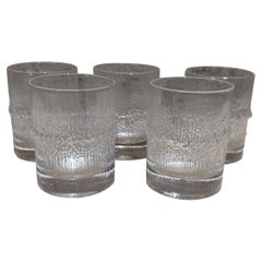 1970 Tapio Wirkkala Juego de 5 vasos de chupito de licor Niva Iittala Finlandia