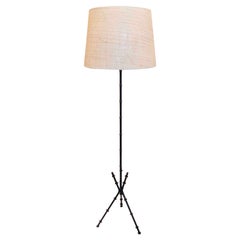 Iron Floor Lamp Bamboo imitation