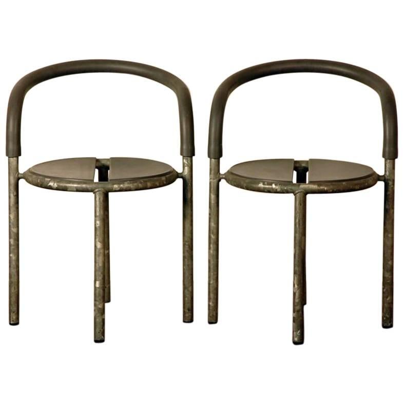 Pair of Robust 'Pelikan' Café Side Chairs by Fritz Hansen
