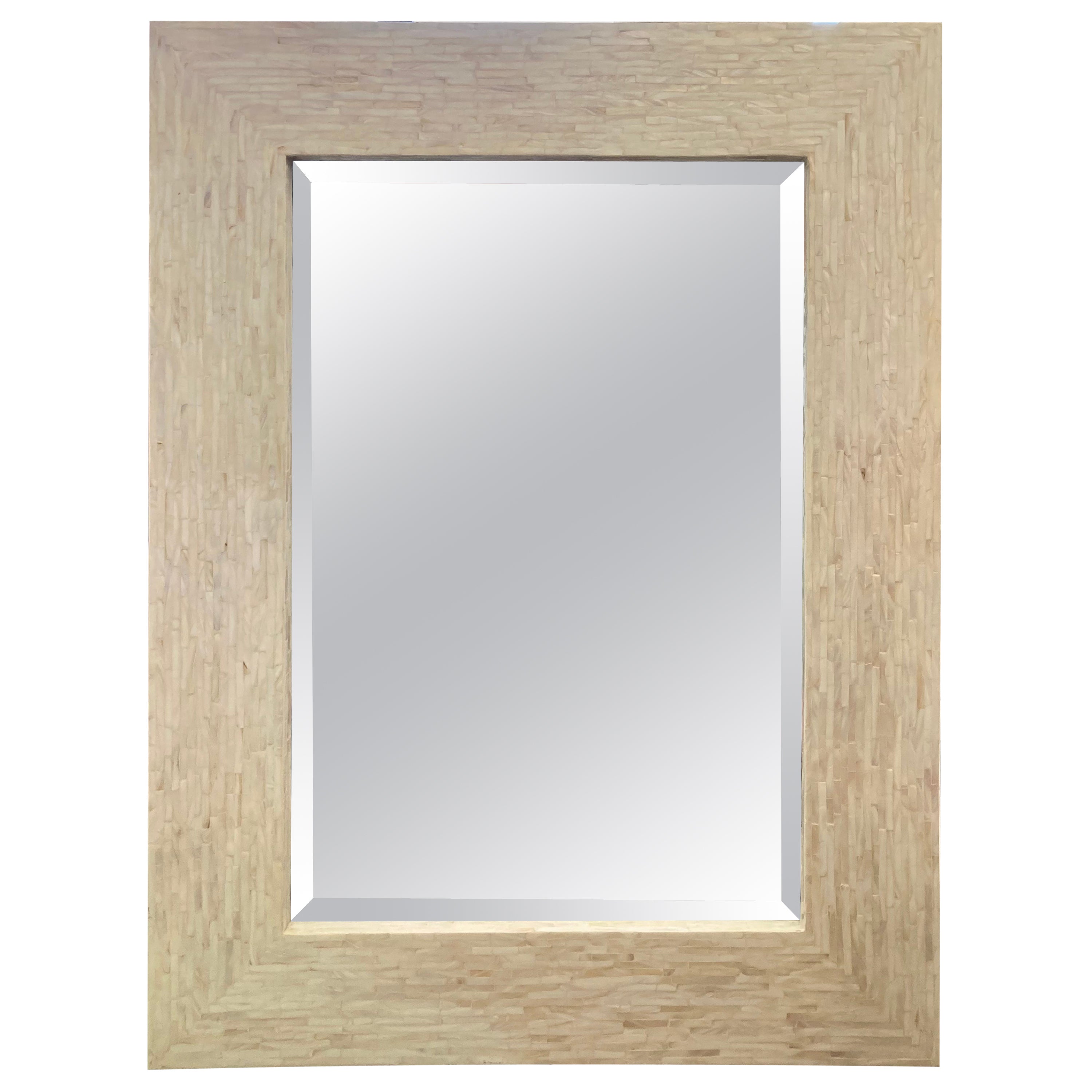 Tessellated Mother of Pearl Mirror