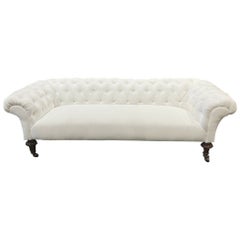 19th Century William IV style White Chesterfield Sofa