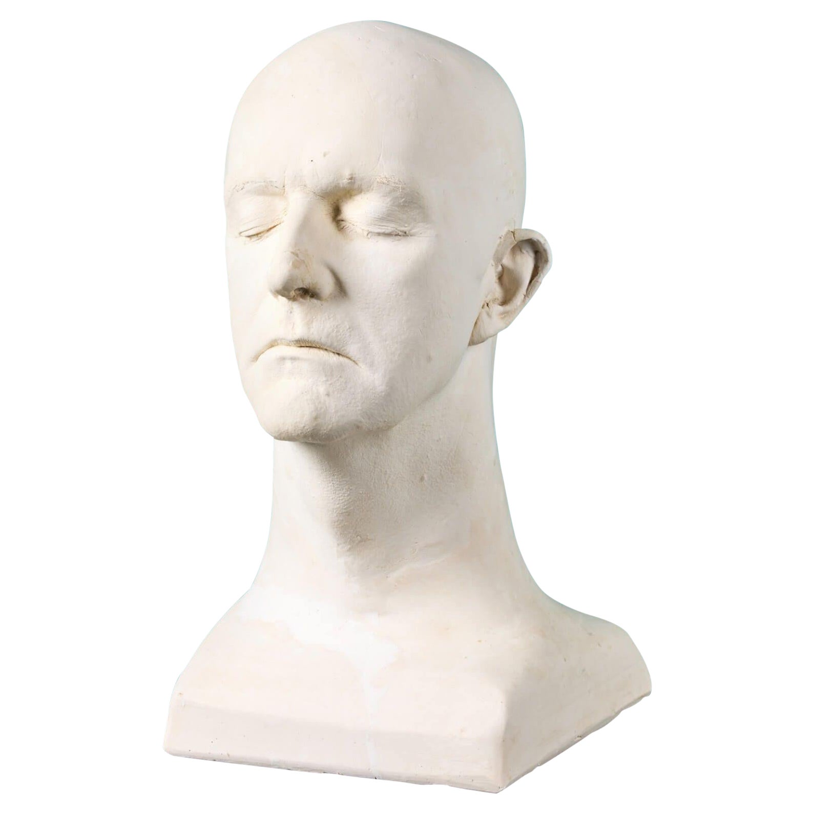 Plaster Life Face Cast of Sam Heller Ex. Tucker Collection