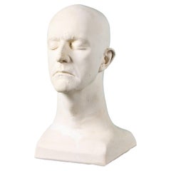 Plaster Life Face Cast of Sam Heller Ex. Tucker Collection
