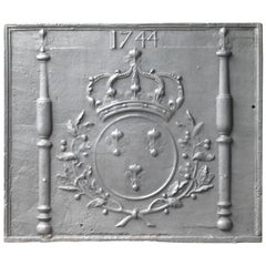 18th Century Fireback Arms of France