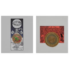 Diptychon ohne Titel. Einzigartiges Stickerei-Kunstwerk. Aus der Durero-Serie