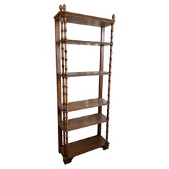 Etagère en faux bambou et bois sculpté #2