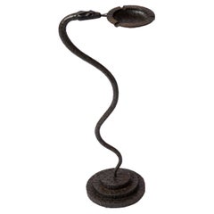 Vide-Poche de hierro forjado en forma de serpiente al estilo Edgar Brandt - Francia Años 30