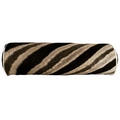Zebra Hide Bolster Pillow, No. 106