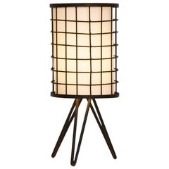 French, 1950s, Wire Pinleg Table Lamp