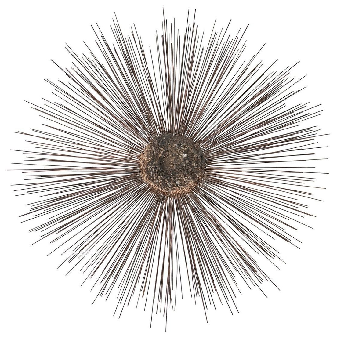 Industrial Metal Alloys Sunburst Wall Sculpture, C. 1970s
