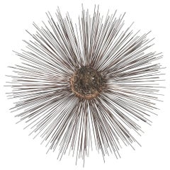 Industrial Metal Alloys Sunburst Wall Sculpture, C. 1970s