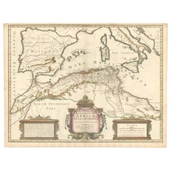 Carte de Guillaume Delisle de 1700 : Méditerranée occidentale et Afrique du Nord mauresque