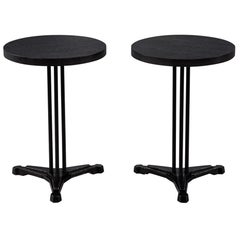 Paire de tables d'appoint Art Déco françaises vintage