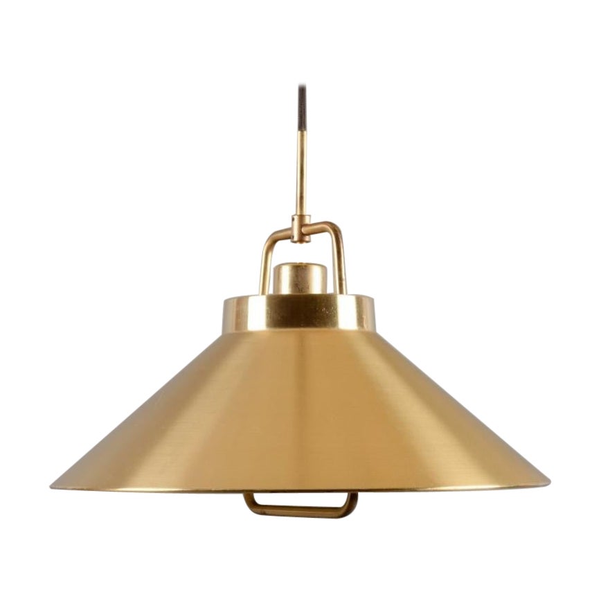 Fritz Schlegel, Danish designer for Lyfa. Ceiling lamp in brass. 1960s/70s.