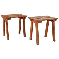 Jacob Müller 'Bunker' Stools for Wohnhilfe, Switzerland, 1940s