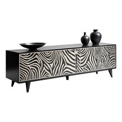 Console multimédia Savanna noir et blanc