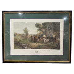 19th Century English Framed Colored Print "The Royal Cottage in Windsor Park"