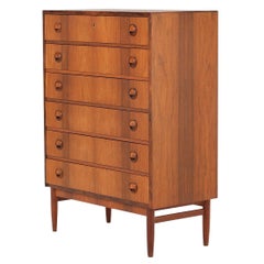 Kai Kristiansen Highboy Dresser in Brazilian Rosewood